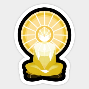 Aura Gold Meditation 05 Sticker